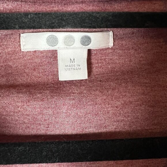THREE DOTS Jacket Sweatshirt Red Full Zip Quilted Pockets Women’s Size Medium - Picture 6 of 8